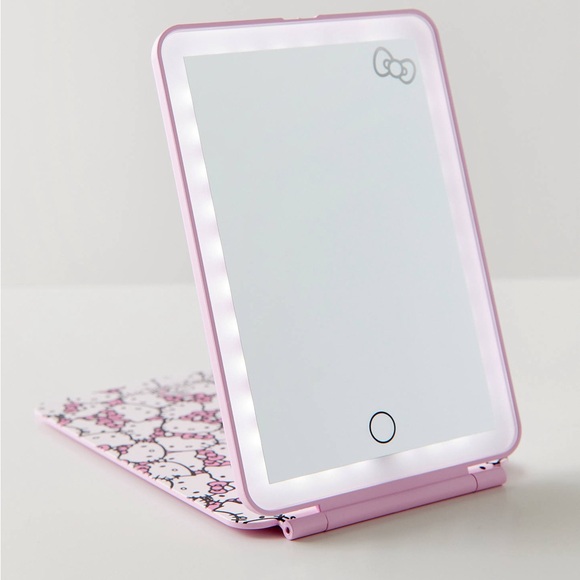 Impressions Vanity Co. Hello Kitty Touch Pad Mini Tri-Tone LED Makeup Mirror NWT - Picture 4 of 5